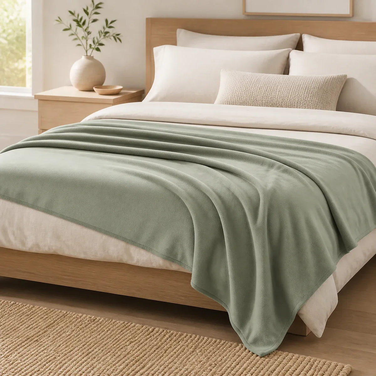 Sage Mist Brushed Microfiber Blanket