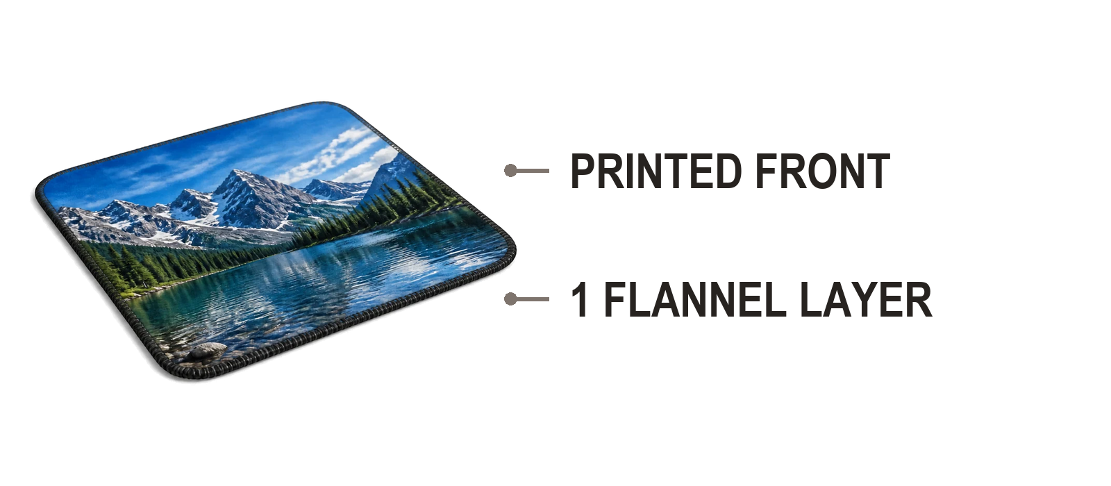 Single-layer flannel construction diagram