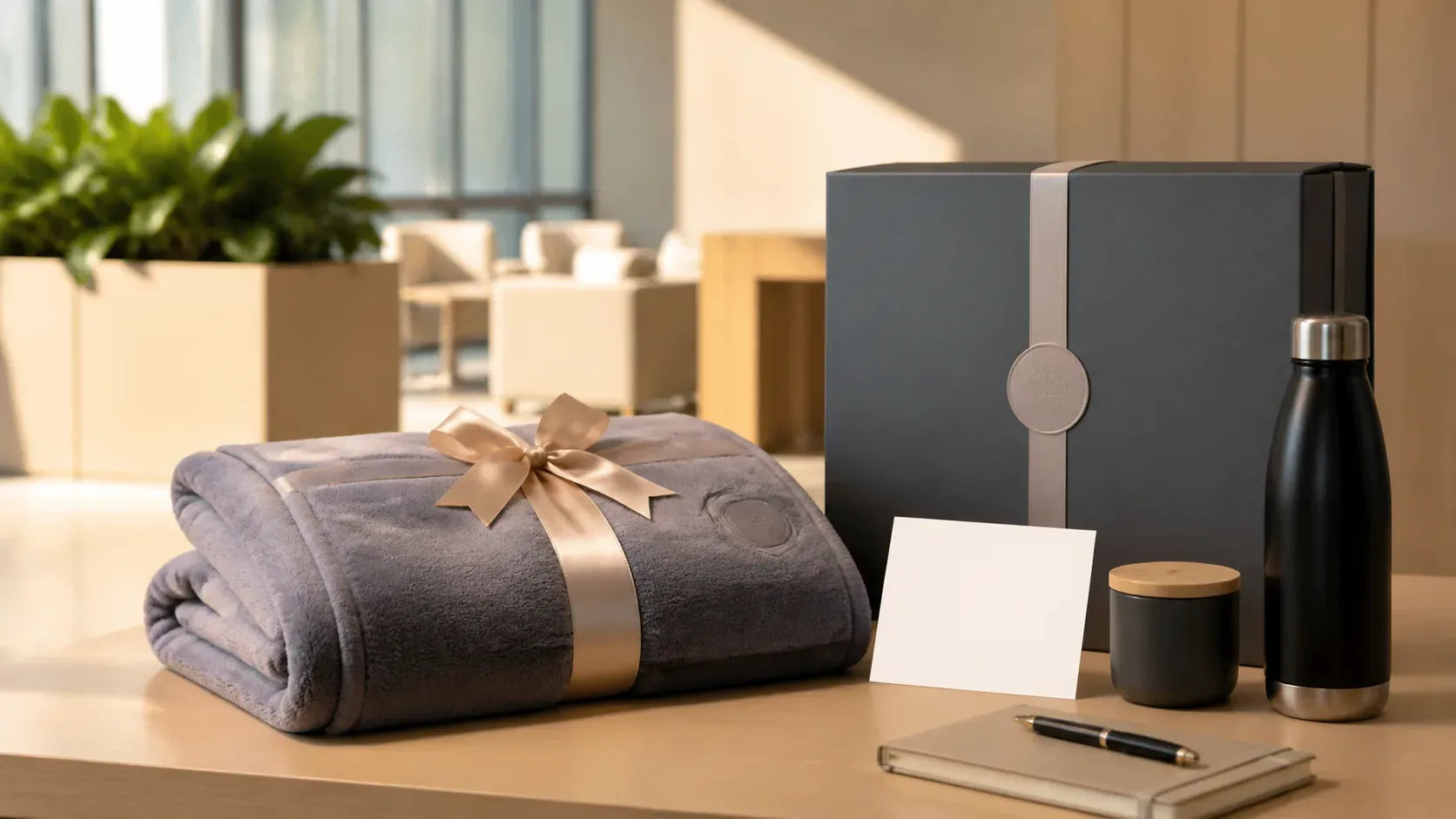 Employee Gifts custom blanket scenario