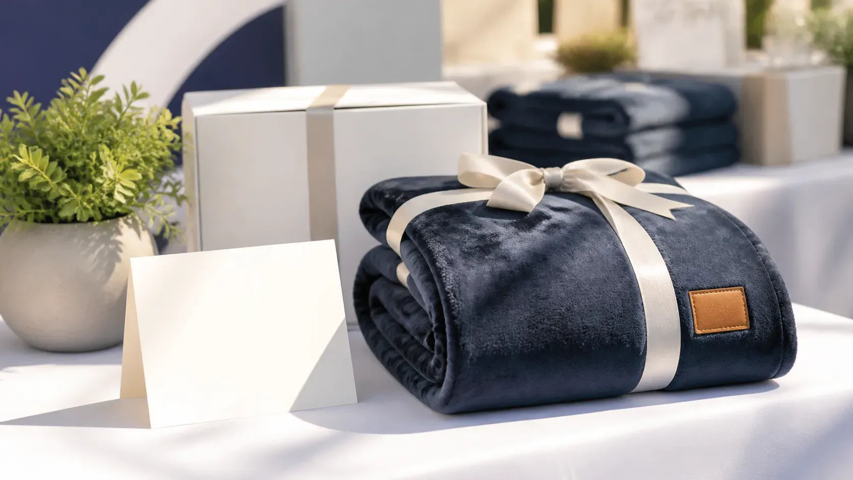 Promotional Giveaways custom blanket scenario