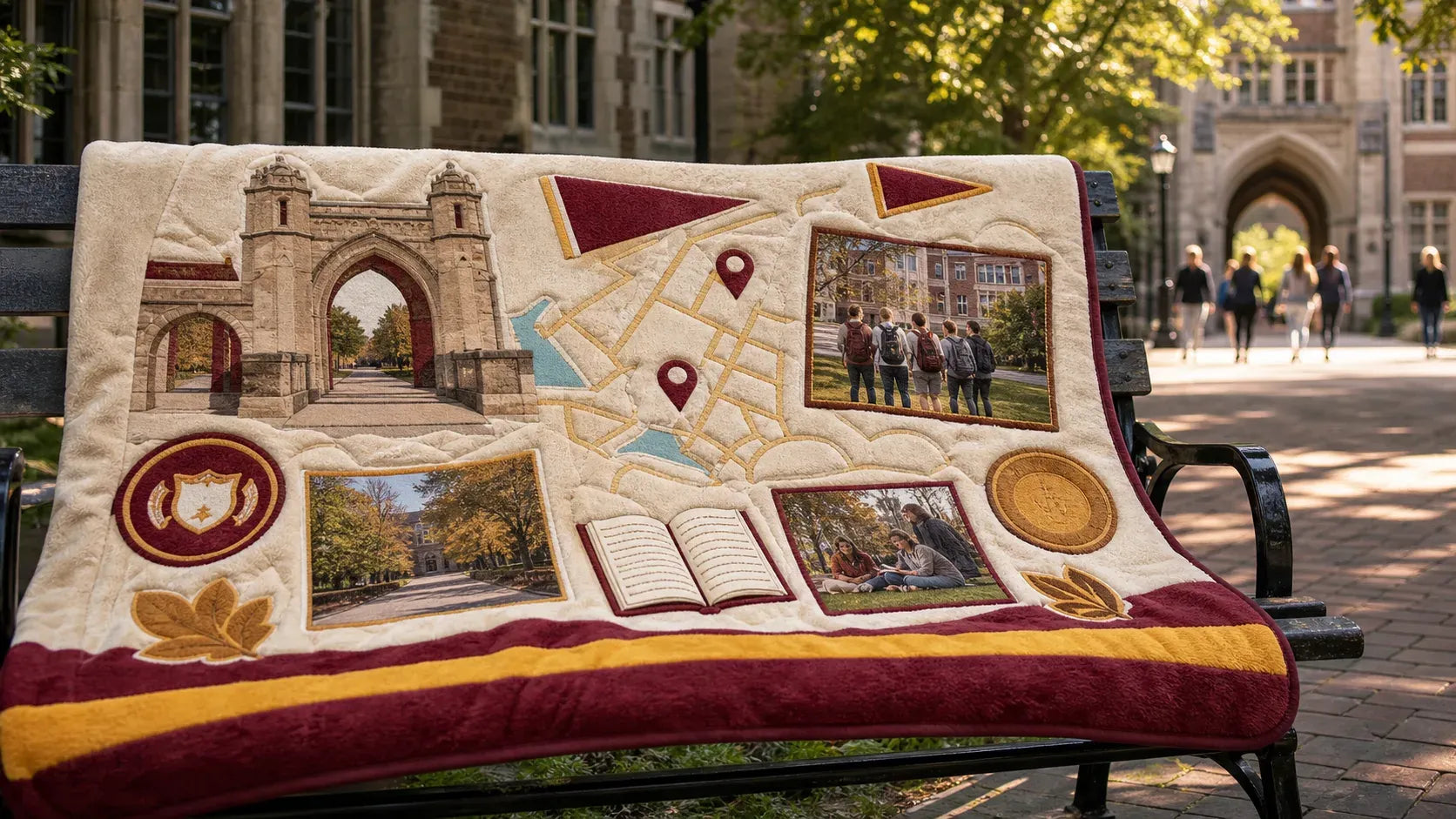 Campus Souvenirs custom blanket scenario