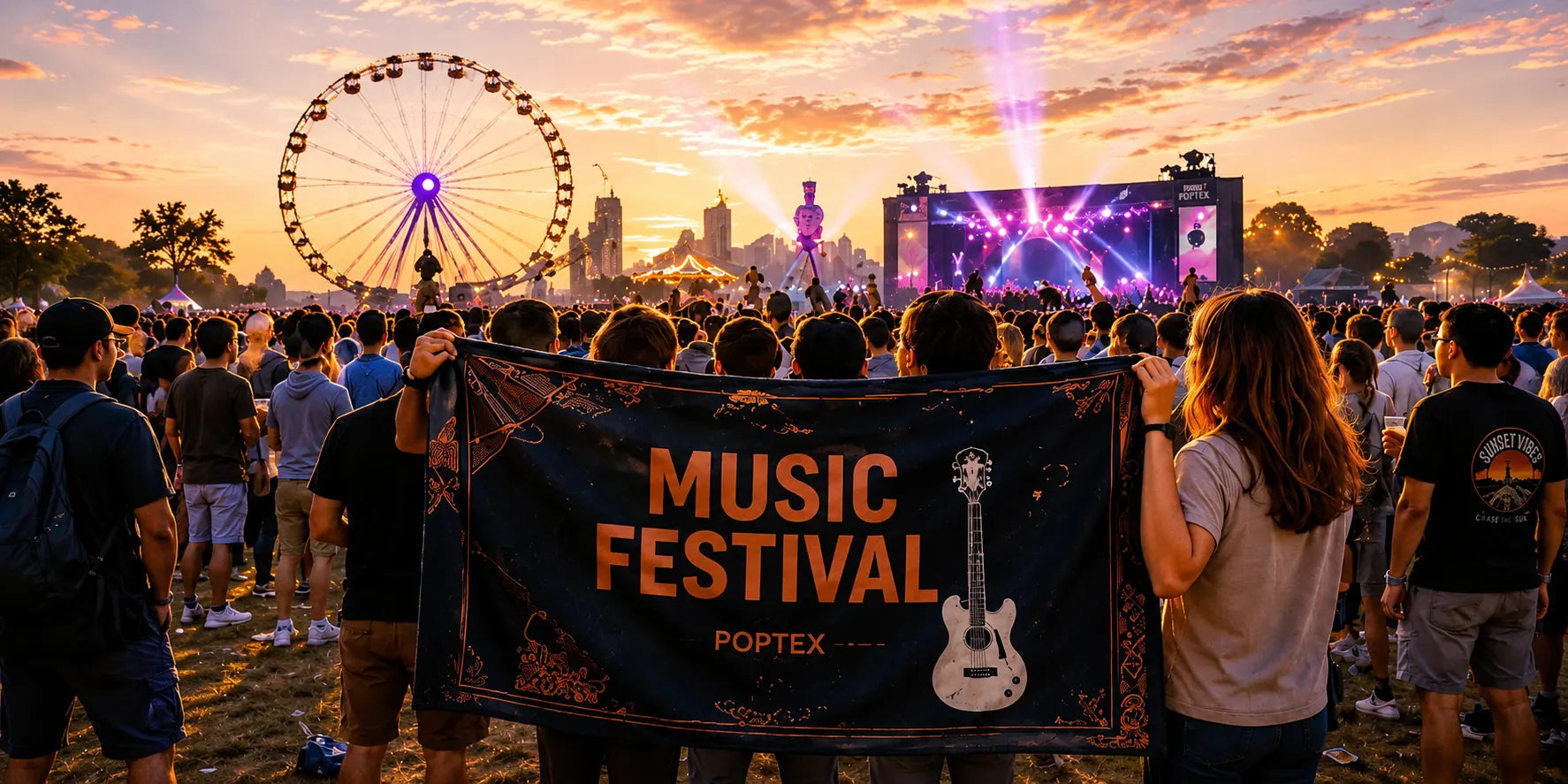 Music festival custom blanket celebration