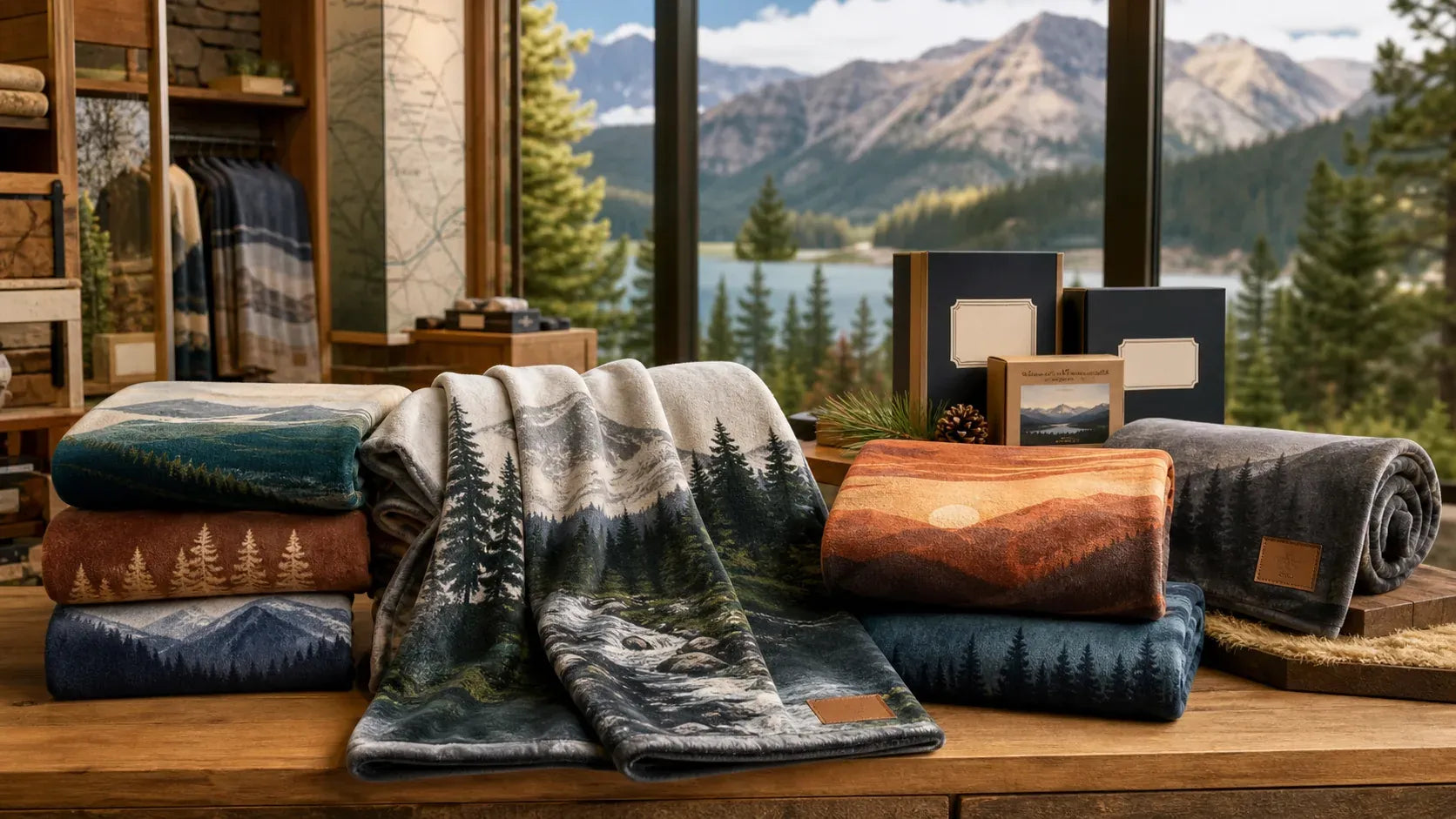 National Park Souvenirs custom blanket scenario