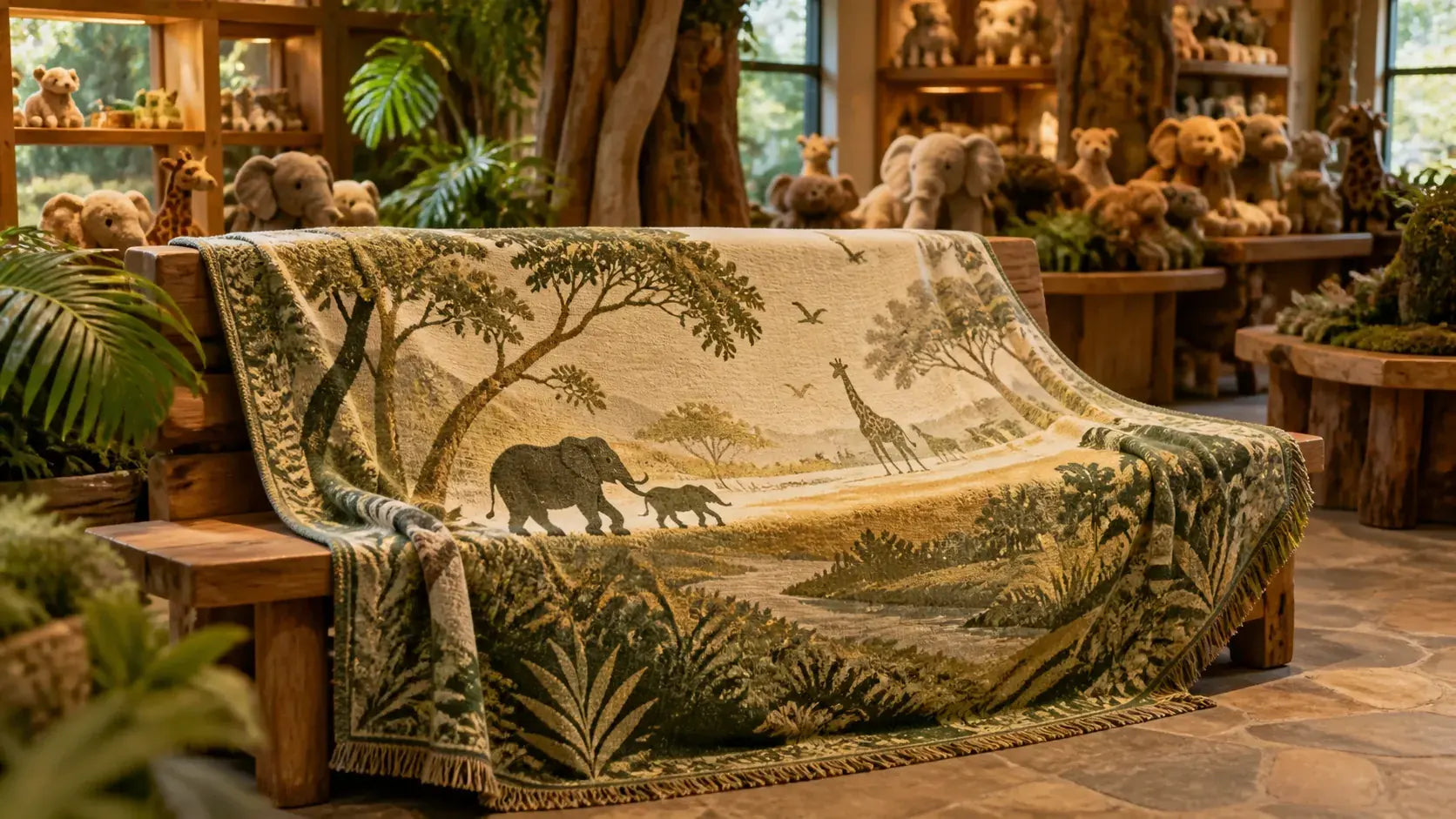 Zoo Souvenirs custom blanket scenario