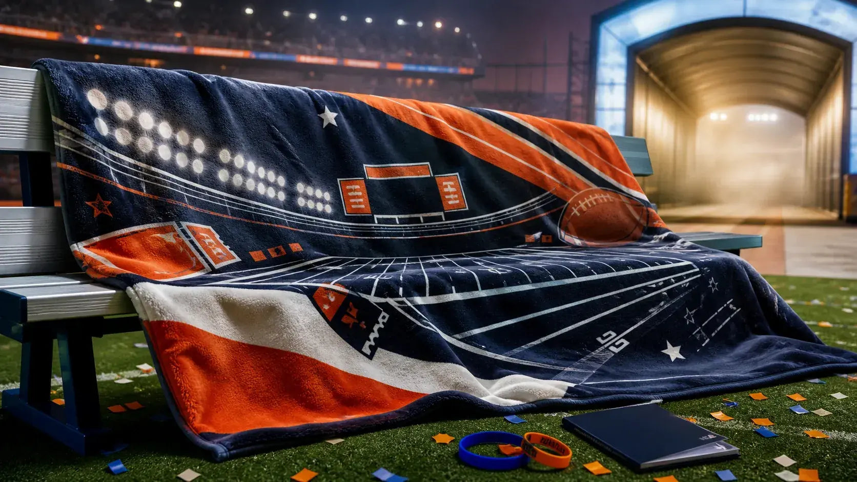 Game Day Keepsakes custom blanket scenario